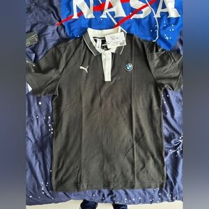 Puma Black Polo Shirt with BMW Logo